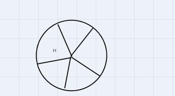 Look at the circle below. identify an example of radius-example-1