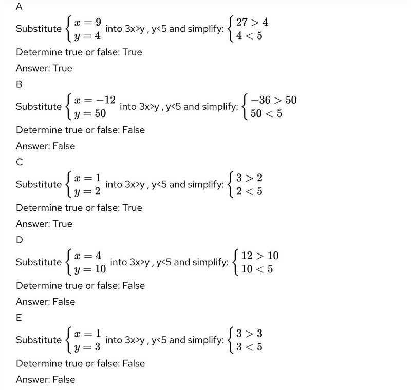 Which of the following ordered pairs are solutions to the system of inequalities? check-example-1