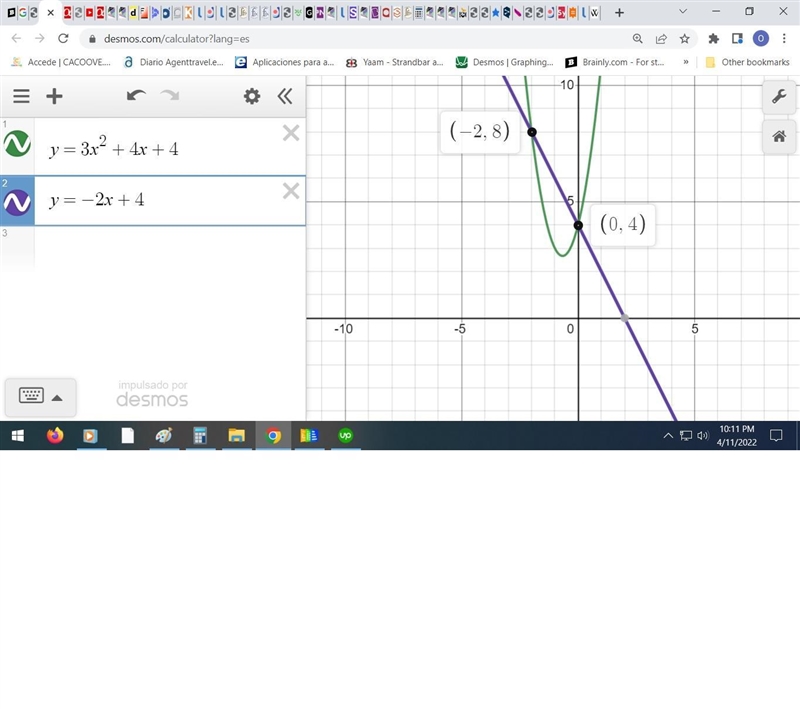 Please help:When the two equations are graphed on a coordinate plane, they intersect-example-1