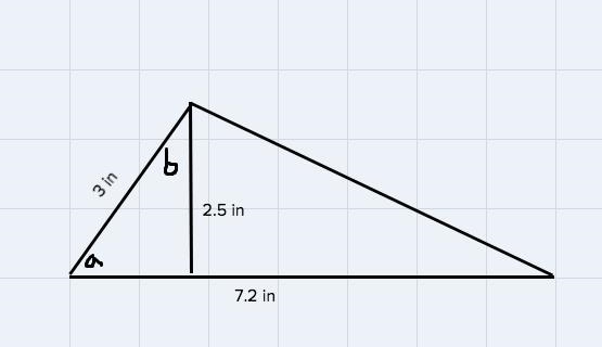 For each triangle identify a base and corresponding height use them to find the are-example-1