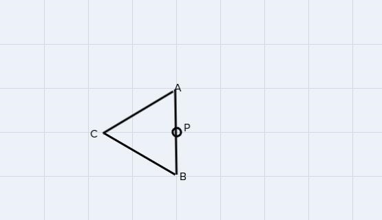 triangle a’b’c’ is the image of triangle abc under a dilation whose center is p and-example-1