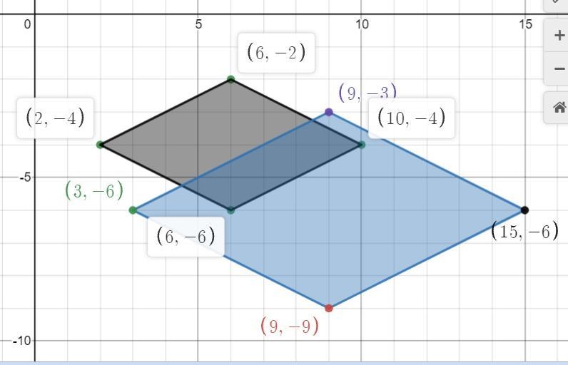 I need help finding the other pointsDilate the Rhombus with a scale factor of k= 3/2-example-1