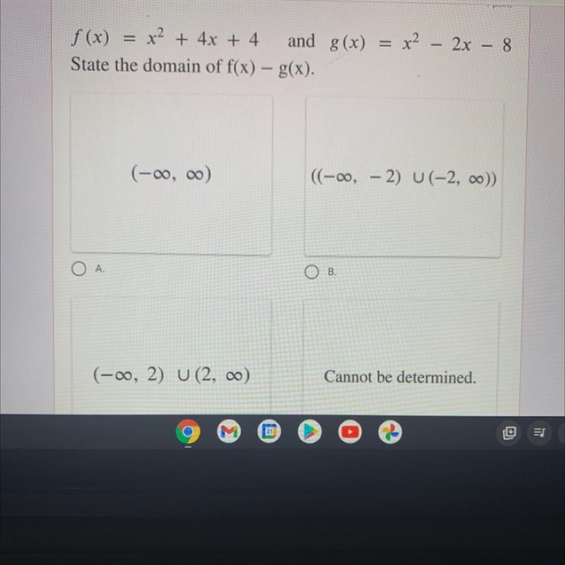 PLEASE HELP! i do not understand how to find the domain of this equation-example-1