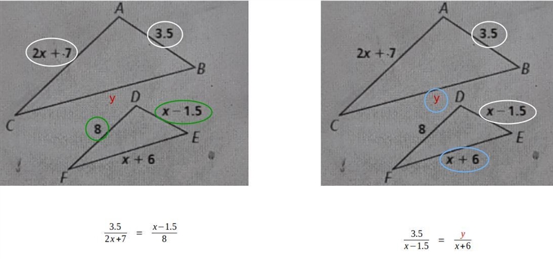 9. ABC and DEF are similar triangles. Find the measure of BC. Please help! ​-example-1