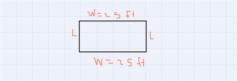 The 3rd grade classroom has a perimeter of 130 feet. if it is 25 feet wide, how many-example-1