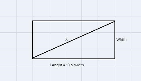 A park is shaped like a rectangle with a length 10 times its width w. What is asimplified-example-1