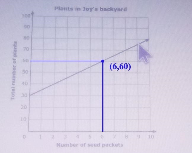 With 6 seed packets how many total plants can joy have in her backyard-example-1