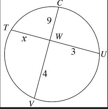 Find the value of x. A. 12B. 9C. 13D. 10-example-1