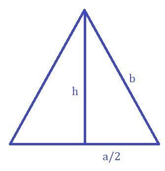 Find the total surface area of a tetrahedron whose base is an equilateral triangle-example-2