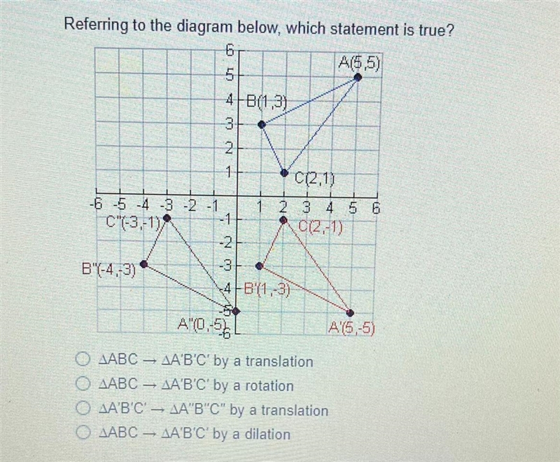 Referring to the diagram below, which statement is true?(Image down below)-example-1