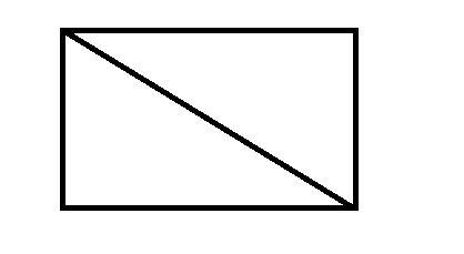 I am a rectangle with an area of 100 cm, what is the area of the one of my triangles-example-1