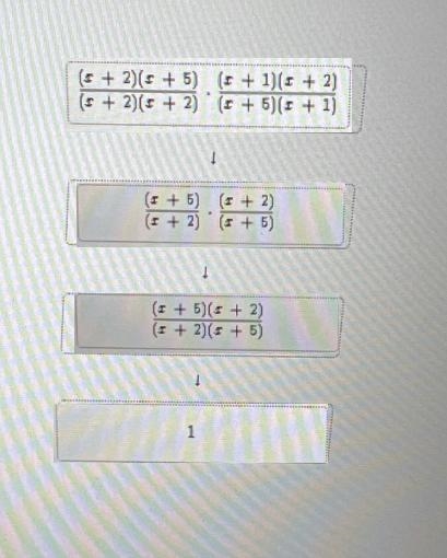 Determine which steps are used to find the product shown. Put the steps in the order-example-1