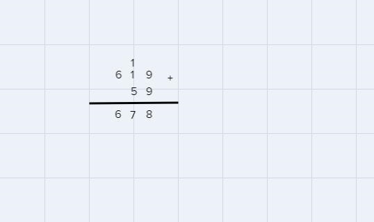 Use only commutative property of addition to rewrite the expression 619+59-example-1