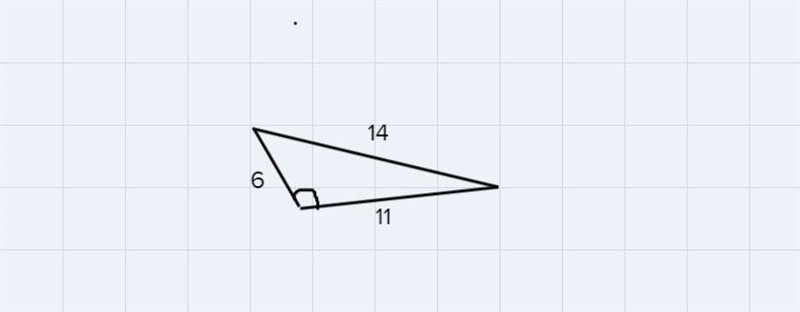 A triangle has side lengths 6, 11 and 14. Is it acute, obtuse or right?xI✓Submit-example-1