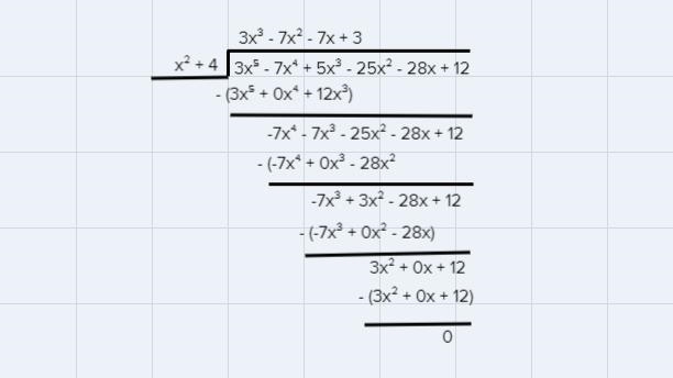 Factor the given polynomial:P(x) = 3x^5 - 7x^4 + 5x^3 - 25x^2 - 28x + 12. 2i is a-example-1