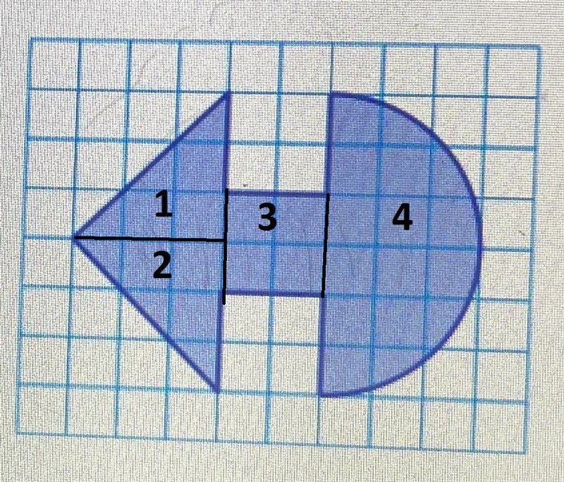 7 iEstimate the perimeter and the area of the shaded figure to the nearest tenth.perimeter-example-1