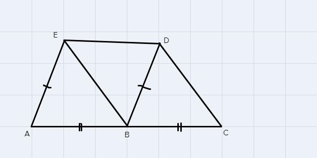 Geometry Question: Given segment EA is parallel segment DB, segment EA is congruent-example-1