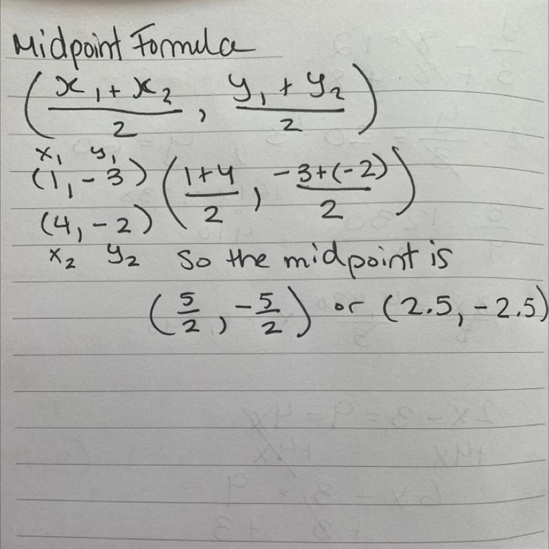 Find the midpoint of each segment, (IN IMAGE ATTACHED)-example-1