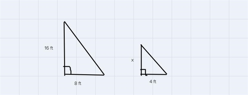 A 16-foot tall flagpole casts a shadow that is 8 feet long. How tall is the nearby-example-1