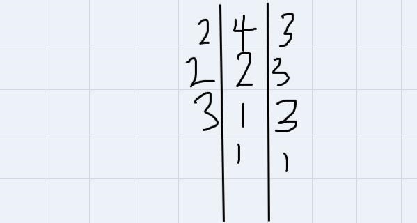 Which is a common denominator ofthese two fractions?3/4 and 2/3-example-1