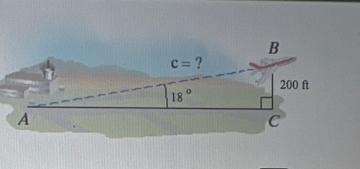 A plane rises from take-off andflies at an angle of 18with thehorizontal runway. When-example-1