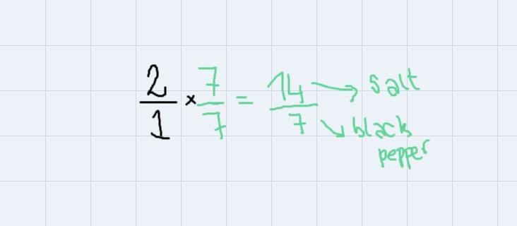 4. A. Use the recipe to find the ratio of teaspoons of salt to teaspoons of black-example-3