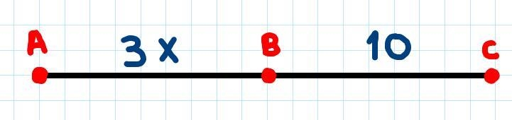 AB=3xBC=10AC=4x+1X=AB=AC=-example-3