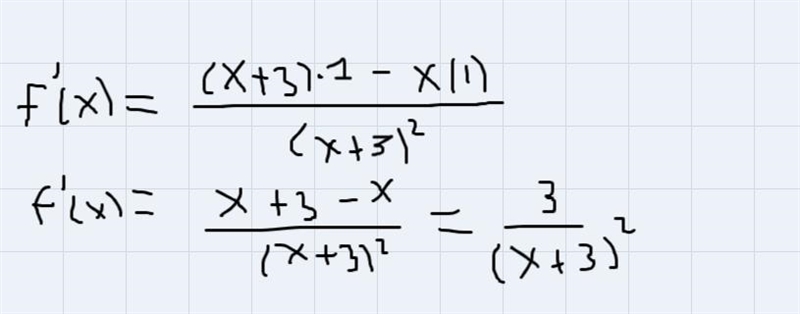 The figure shows the graph of f(x)=4+x/x+3, along with it's tangent line at the point-example-1