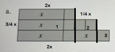 7-34.Find the perimeter and area of each algebra tile shape below. Be sure tocombine-example-1