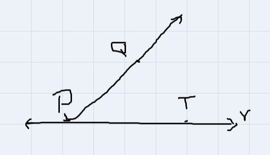 Consider the partial construction of a line parallel to line r through point Q.What-example-1