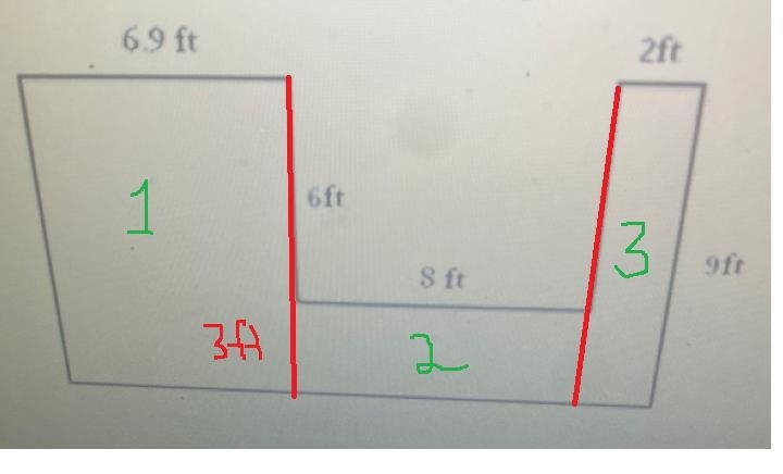 Estimate the area of the given polygon.6.9 ft2ft6 ft9 ftS ft-example-1