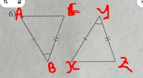 I need help on trying to find out how triangles are congruent an similar-example-1