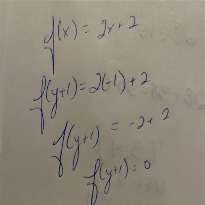 The function fis defined by f(x) = 2x+2. Find f(y+1).-example-1