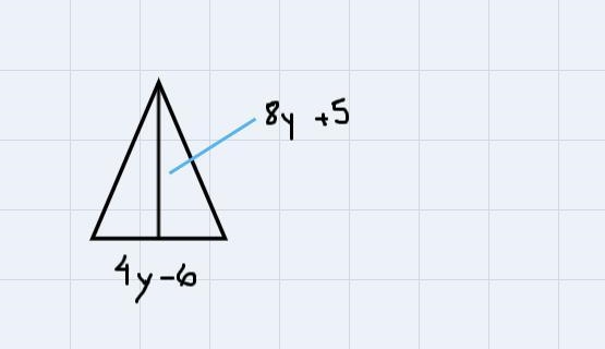 Find the area of the triangle in terms of the variable y if the base of the triangle-example-1