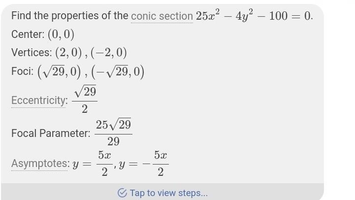 Which is the graph of 25x2 + 4y2 = 100?-example-1