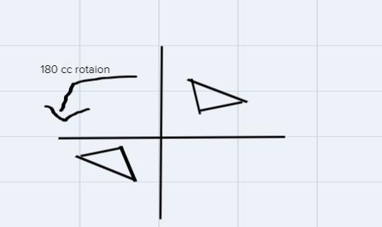 In the diagram below, which single transformation was used to map 4ABC onto ADEF? 1) Reflection-example-1