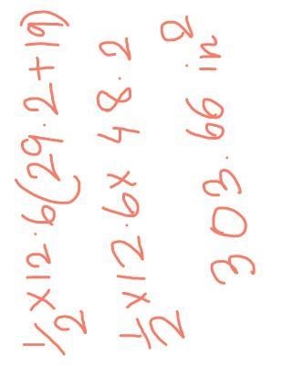 Find the area of the trapezoid 19 12.6 29.2 14.5-example-1