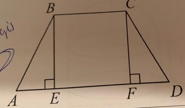 Given a planar trapezoid ABCD whose height is BE. It is known that AB = 8cm A = 60 *, find-example-1