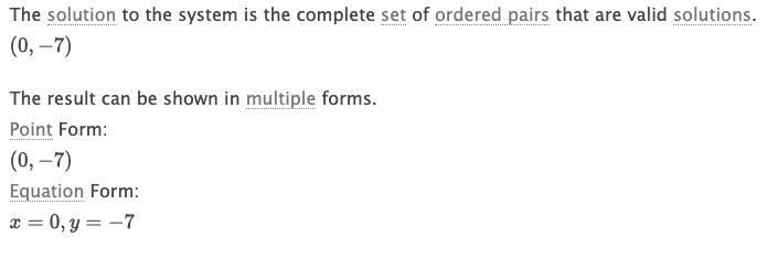 2x+y=-7 5x+3y=-21 substitution (please show work)-example-2