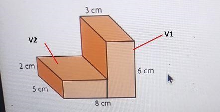 Find the volume of the composed figure. 3 cm 2 cm 6 cm 5 cm 8 cm Enter the correct-example-1