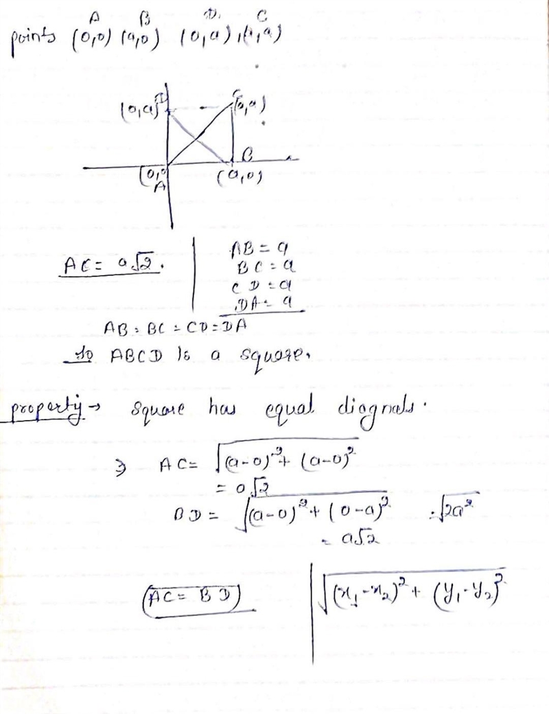 100 POINTS Do the points (0,0) (a,0) (a,a) and (0,a) represents a special quadrilateral-example-1