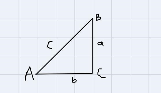 Given the triangle below, which of the following equations correctlyrepresents the-example-1