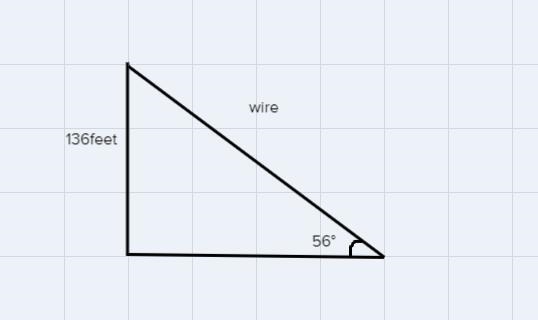 A new cell tower is being constructed and needs a guy-wire connected 137 feet up the-example-1