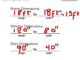 Measure the dimensions of all the walls of the bedroom in your home, in feet. Find-example-1