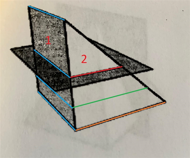 Determine the 2d shape that would be created if the 3d shape were sliced as shown-example-1