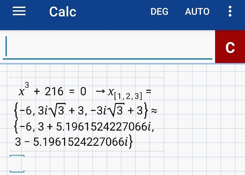 Find the indicated real nth root(s) of a. n=3, a = - 216-example-2