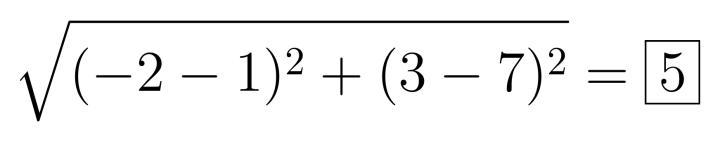 Point P(1,7) is located on circle C. The center of circle C is (−2,3). What is the-example-1