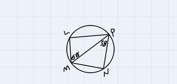 The center of the circle is C. Find the measure of ZLMN using the appropriate theorems-example-1