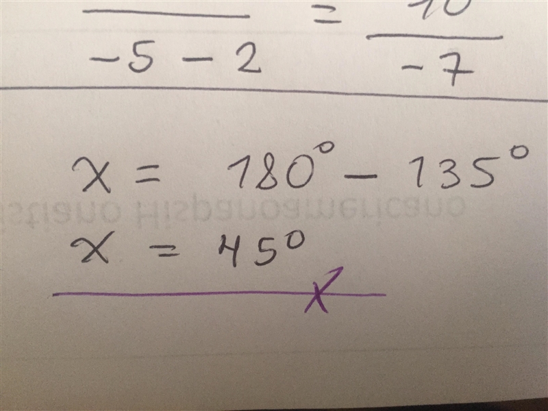 3. The angles are supplementary, 135 Х​-example-1