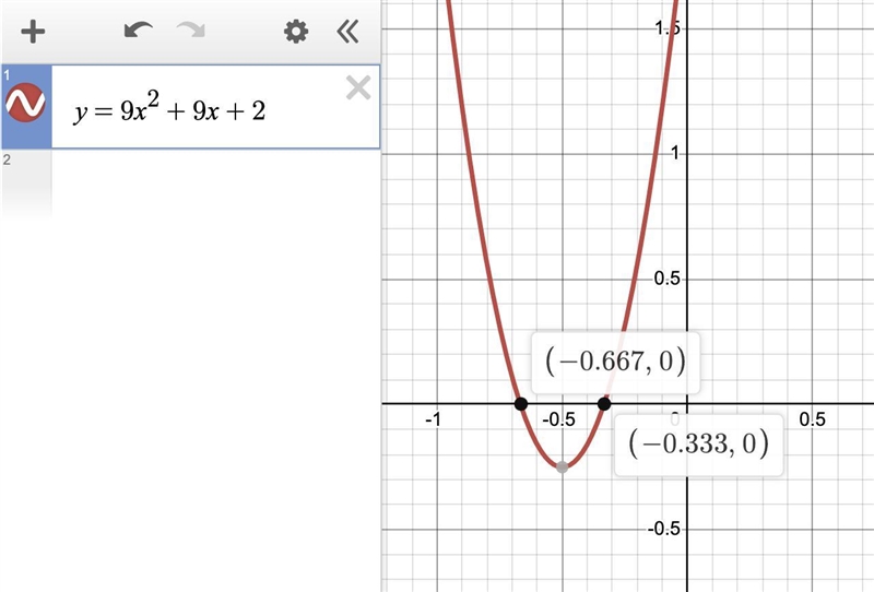 (3) construct a quadratic equation For -1/3 and -2/3-example-1